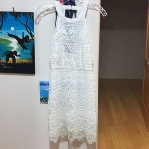 White lace dress